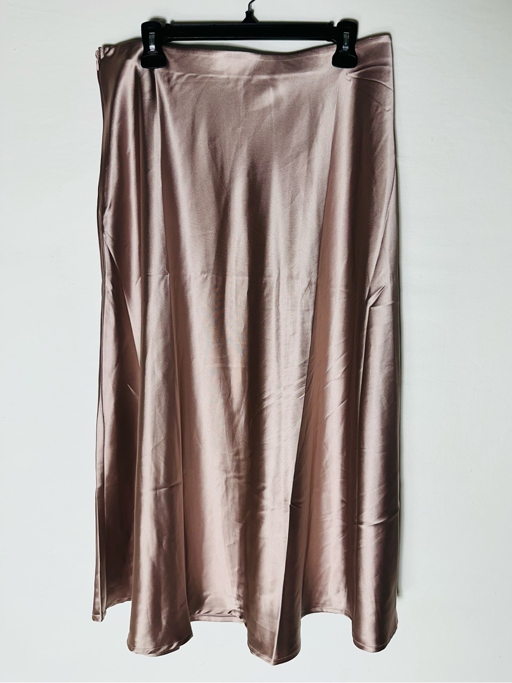 Zeagoo Pink Satin Slip Skirt XL Coquette Quiet Luxury Minimalist Balletcore